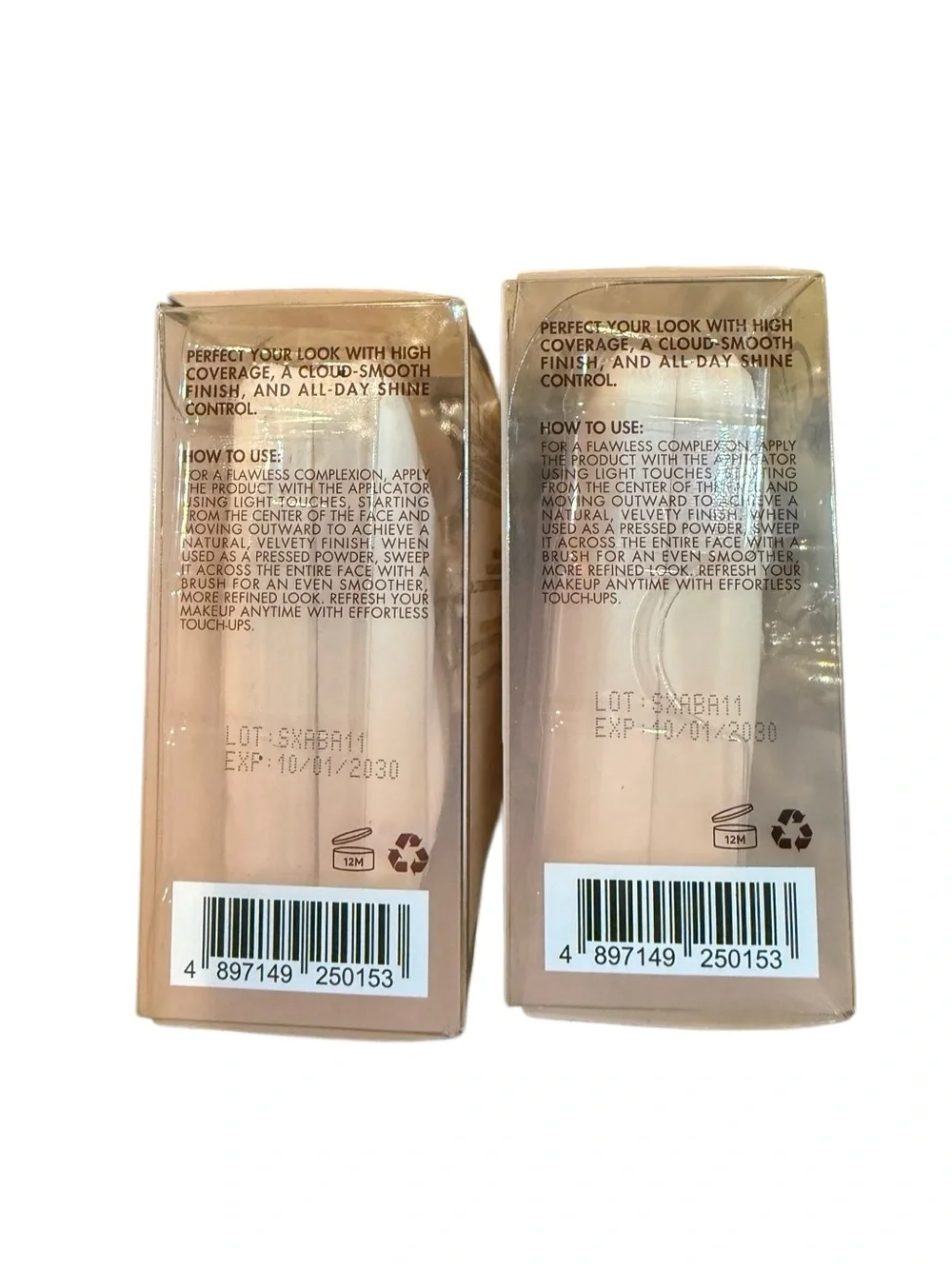 New Glosspoppi Pore Blurring Powder Foundation - Gold Charm Accent N02 Biscotti
